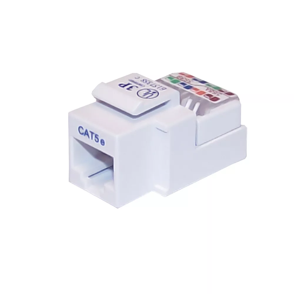 Cat5E RJ45 Tool-Less Jack -White