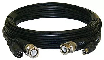 CCD-BNC100 - Extension Cable - BNC & 2.1mm Plugs, 100ft Black