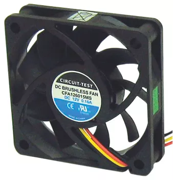 CFA126015MS - Fan 12VDC, 60mm x 15mm, 20 CFM, Sleeve Bearing