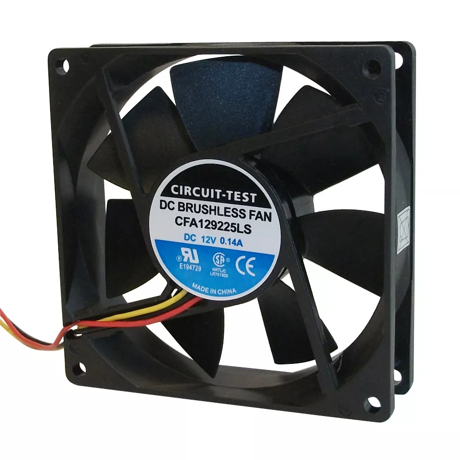 CFA129225LS - Fan 12VDC, 92mm x 25mm, 41.5 CFM, Sleeve Bearing