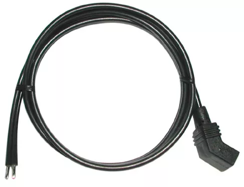 CFC-A24 - Fan Power Cord - 24" Cable, 45° Angled Plug, Wire Leads