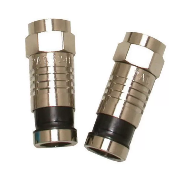 Compression F Connector, RG6/U, 10 pack