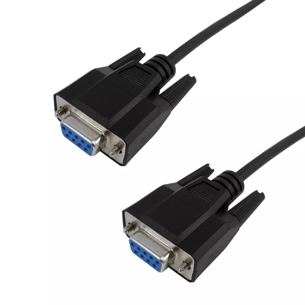 DB9 Female to DB9 Female Serial Cable -Straight-Through - 6 ft
