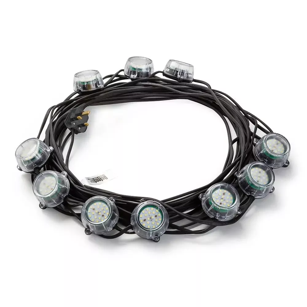 Defender 50W Heavy Duty LED Encapsulated Festoon String Lights 22m 230V E89353