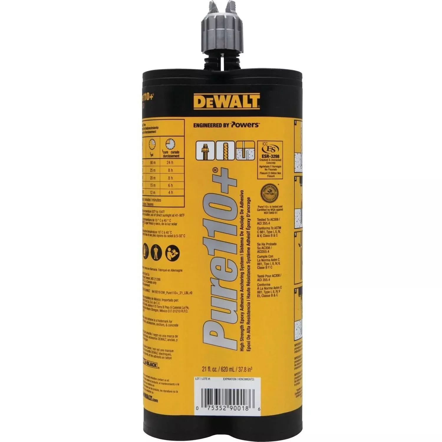 DeWalt 08321SD PURE110+ 20.5 Fl. Oz. Dual Cartridge (12-Pack)