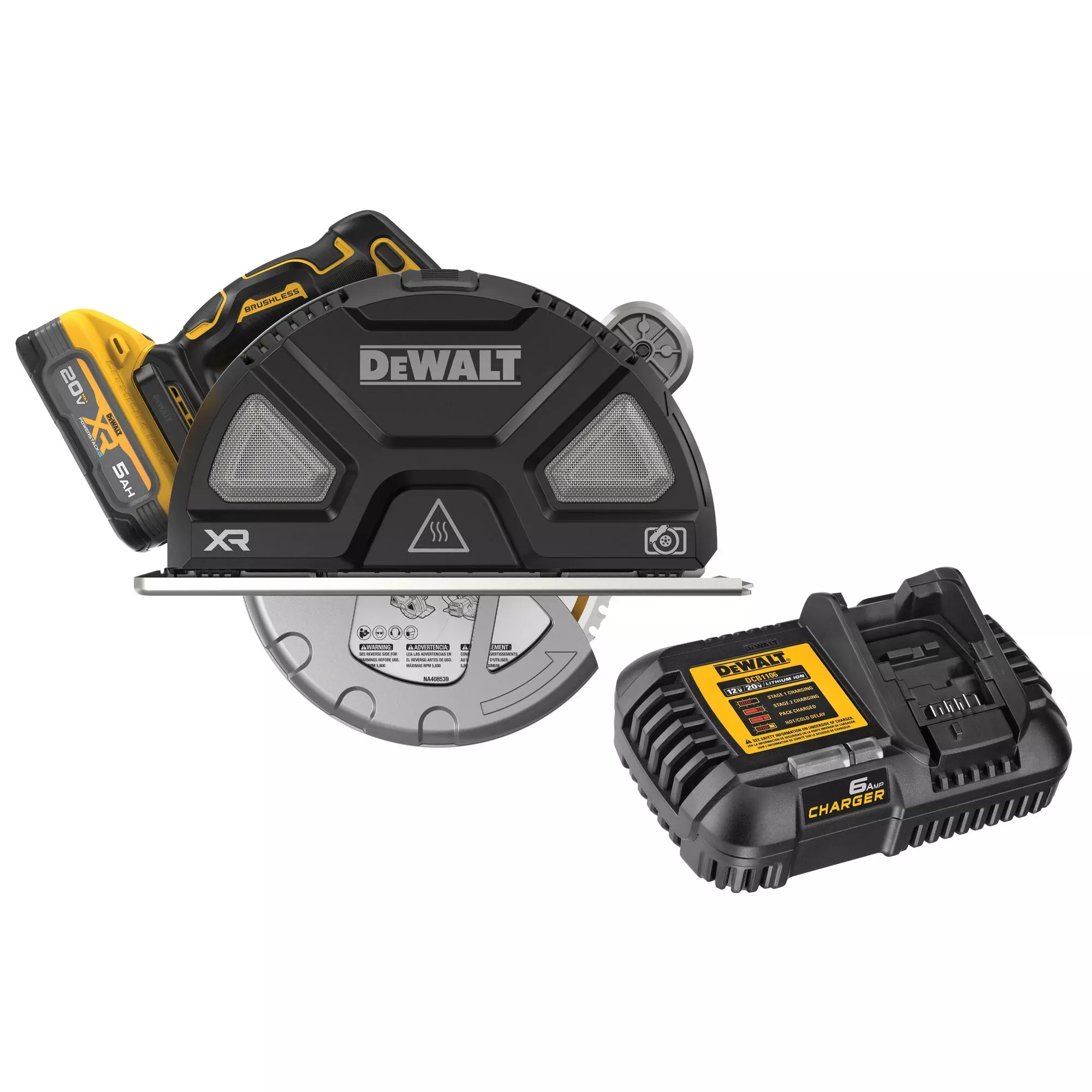 DEWALT 20V MAX* XR 7-1/4 in. Metal Cutting Circular Saw Kit