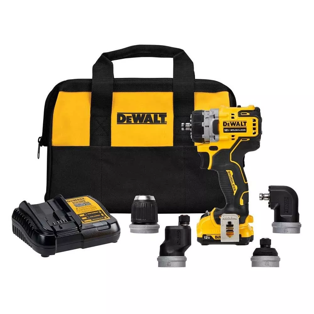 DeWALT DCD703F1 XTREME 12V MAX Brushless 5-in-1 Interchangeable Chuck Drill/Driver 2.0Ah Kit