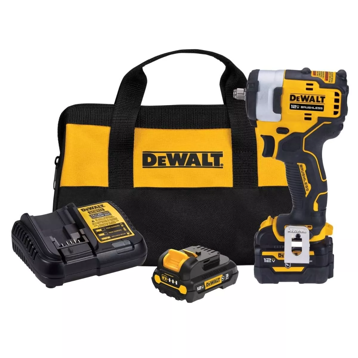 DEWALT DCF903GJ1G1 XTREME 12V MAX Brushless 3/8-in. Cordless Impact Wrench 5.0Ah Kit