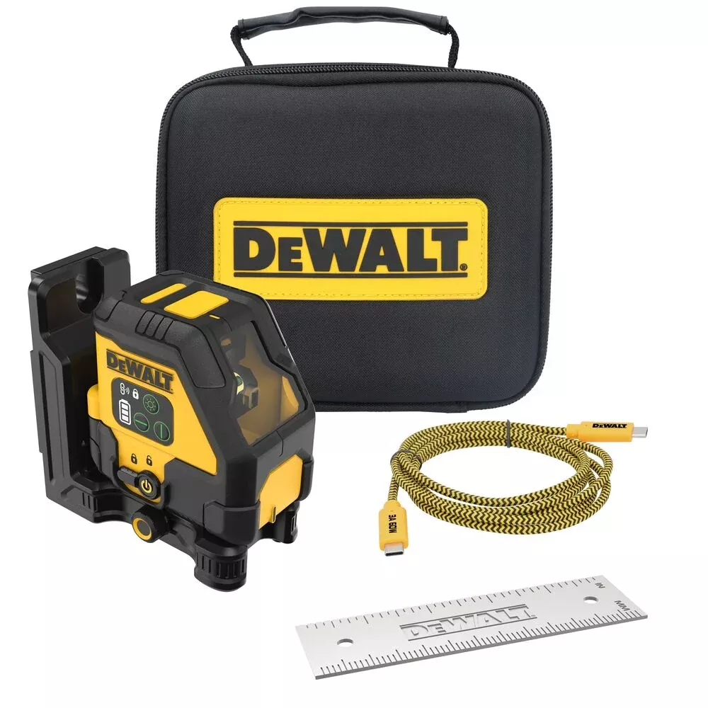DeWalt DCLE14201GBRechargeable Green Cross Line Laser