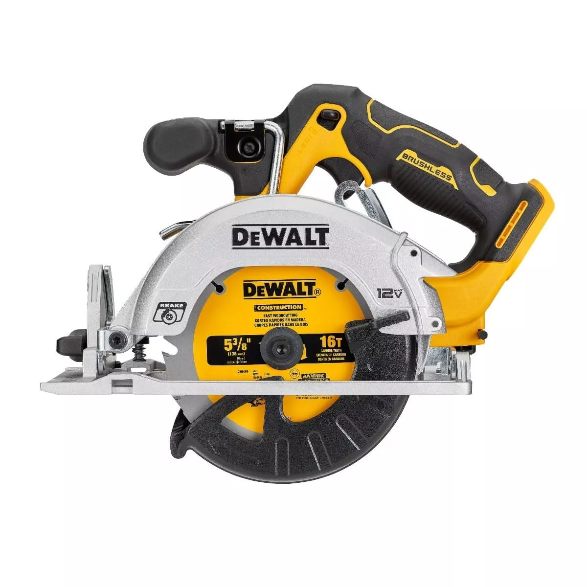 DeWalt DCS512B Xtreme 12V MAX 5-3/8-In. Brushless Cordless Circular Saw, Tool Only