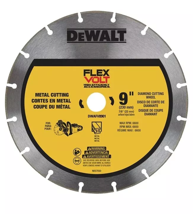 Dewalt Dwafv8901 Flexvolt 9 In. Metal Cutting Diamond Wheel - 10PK