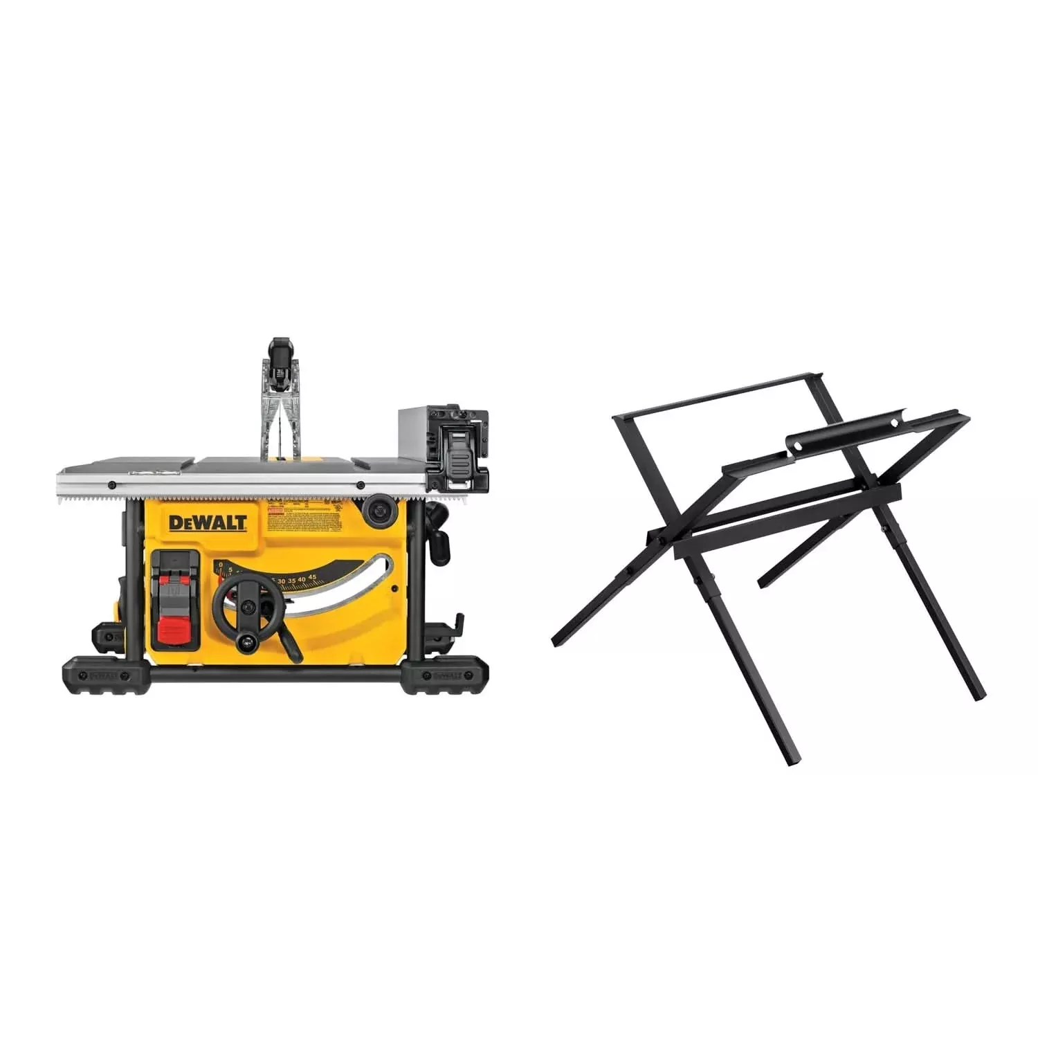 DeWalt DWE7485WS Corded 8-1/4 in. Compact Jobsite Table Saw with Stand