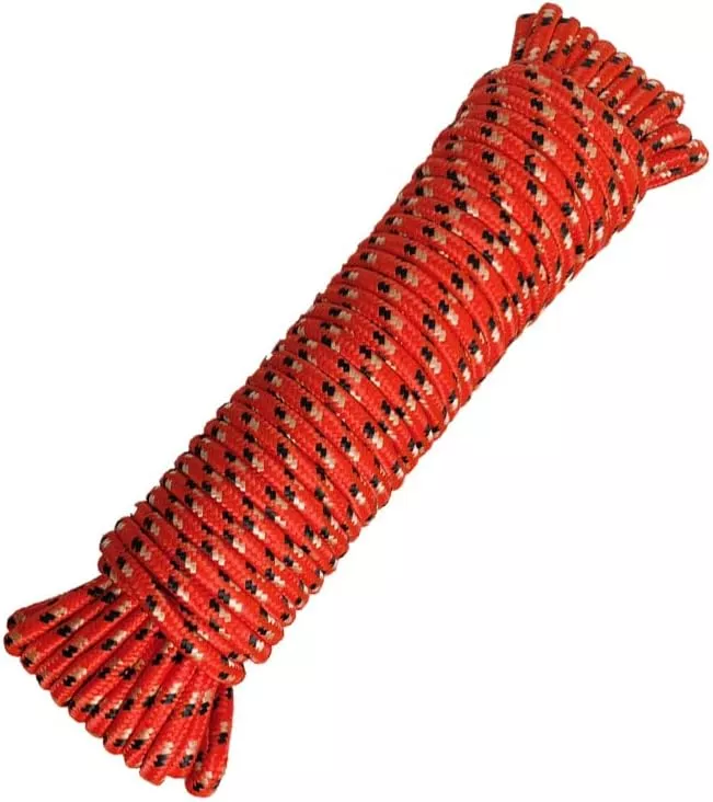 Diamond Braided Polypropylene Rope Nylon Rope Mix Thick Heavy Duty Ropes 3/8 inch 100ft High Strength Perfect for Clothesrope Camping Hiking and Other Outdoor Activities 100ft Blue