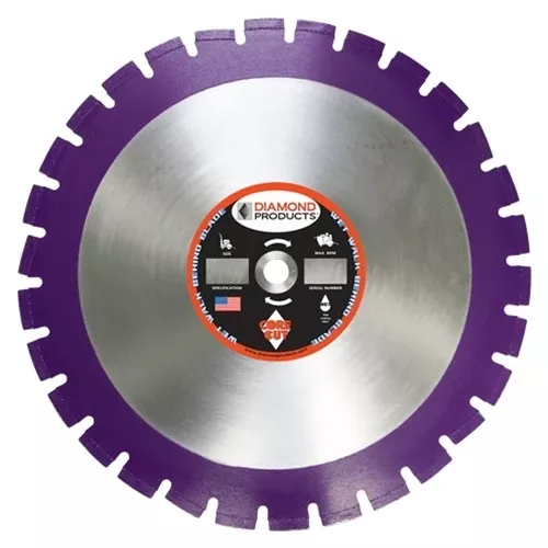 Diamond Products 24" x 155'' x 1" Imperial Purple Asphalt Wet Blade 36824