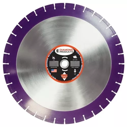 Diamond Products 30" x 155'' x 1" Imperial Purple Cured Concrete Wet Blade 36817