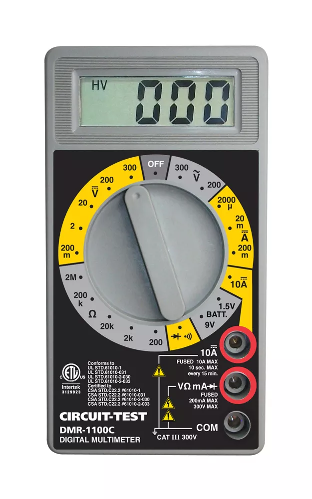 DMR-1100C - DMM - Basic with Continuity Buzzer & Battery Test