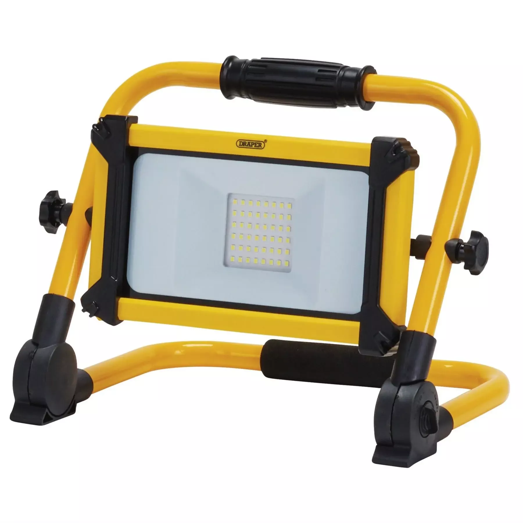 Draper 230V SMD LED Rechargeable Folding Site Light 30W 3300 Lumens Power Adaptor Supplied 03185