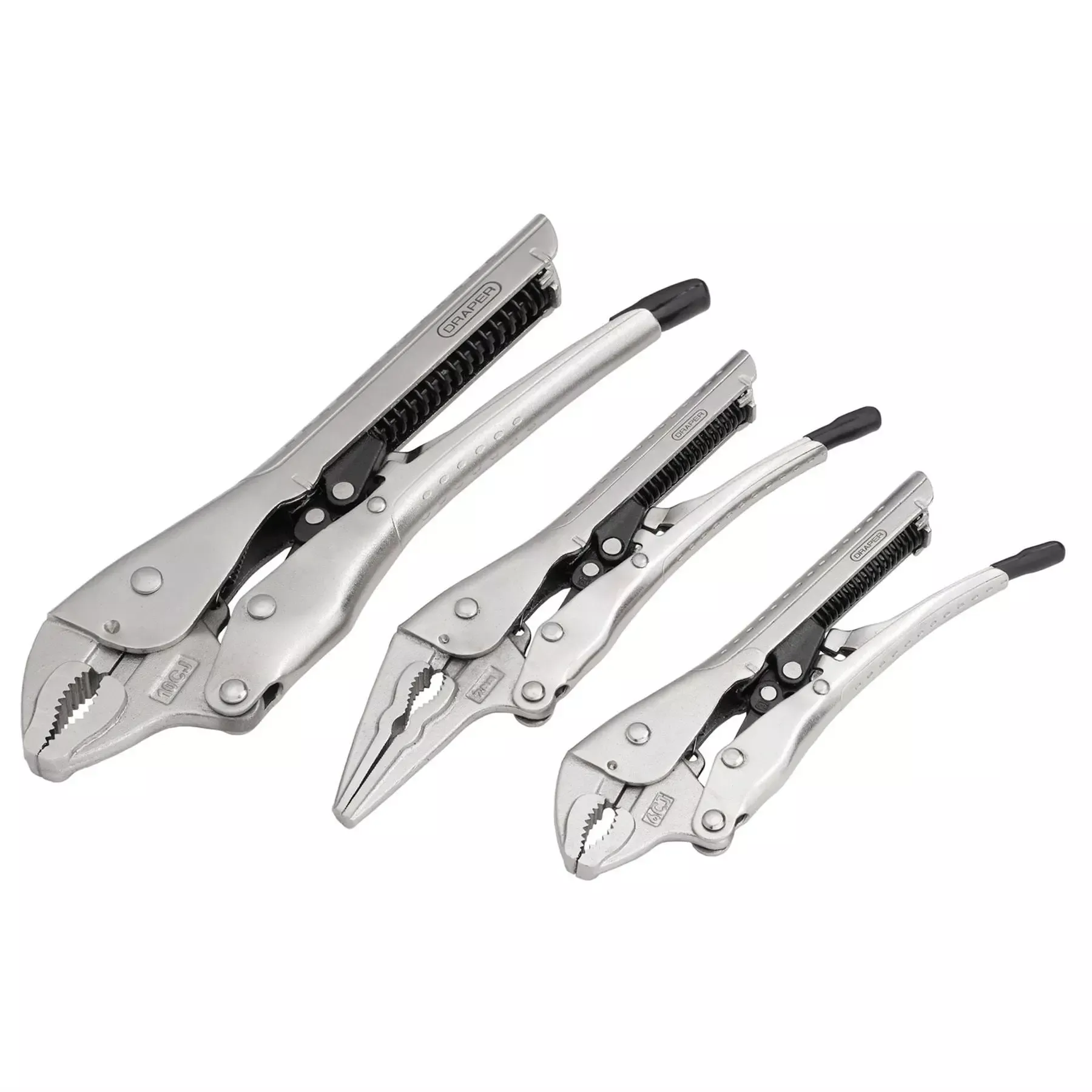 Draper Auto Locking Pliers Set (3 Piece) 07103