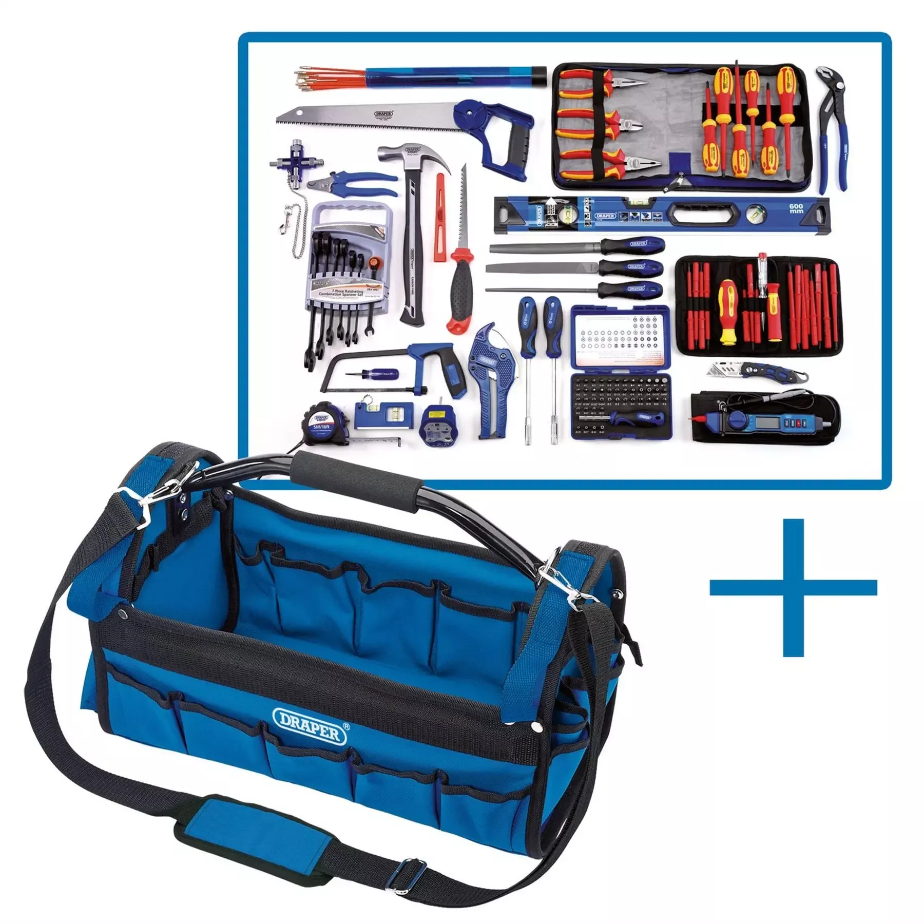 Draper Electricians Tote Bag Tool Kit 04319