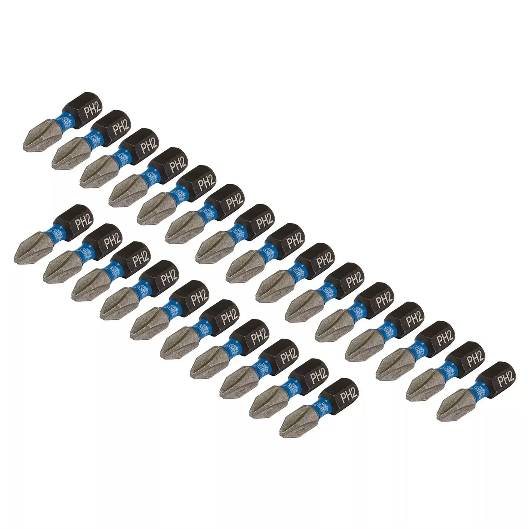 Draper Expert Cross Slot/PH Type Impact Screwdriver Bits No.2 x 25mm 1/4" Hex (Pack of 5) 04935