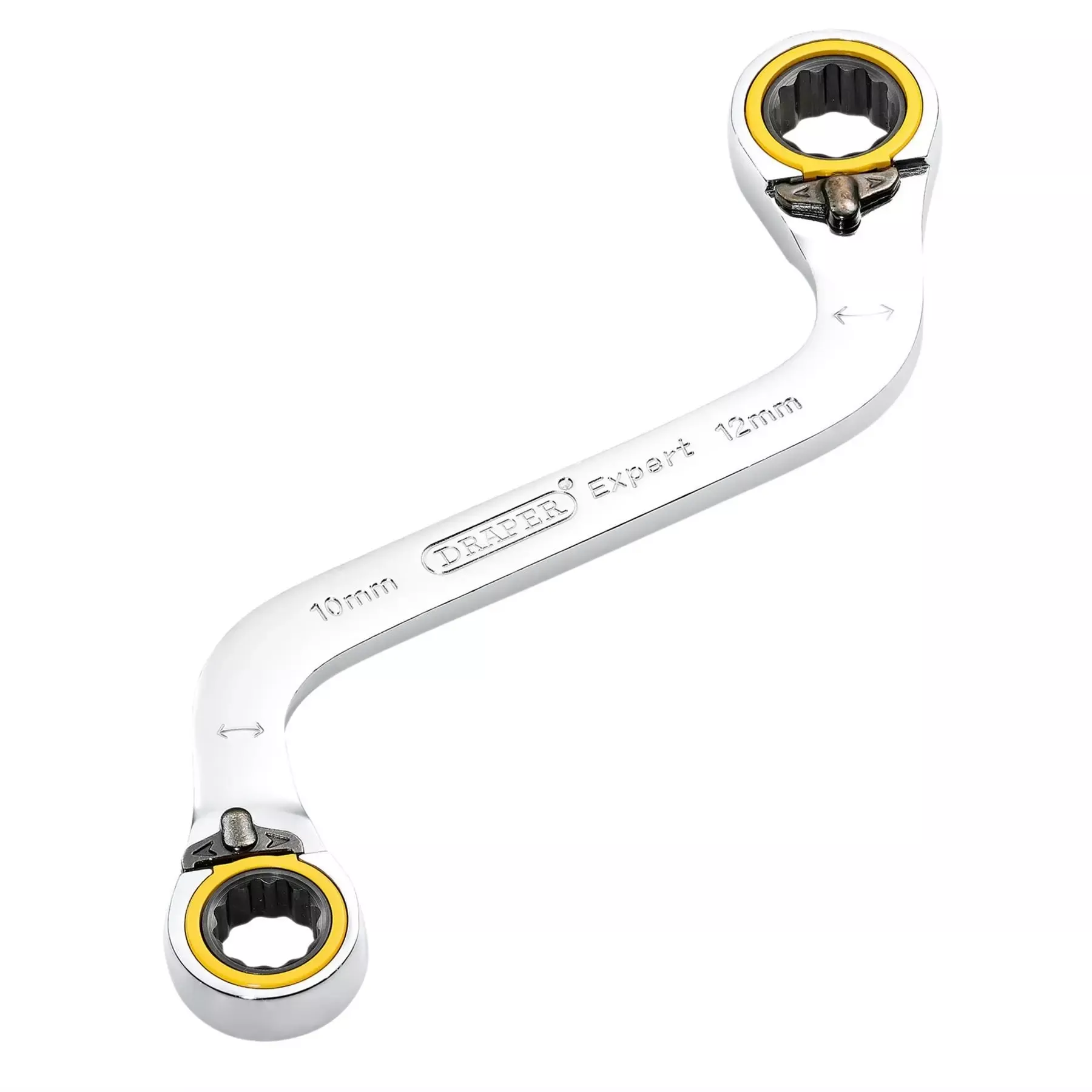 Draper Expert HI-TORQ Double Ring Ratchet S-Shape Spanner 10 x 12mm 03942