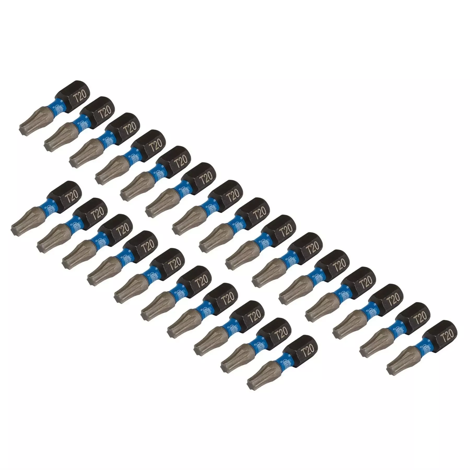 Draper Expert TX-STAR Impact Screwdriver Bits T20 x 25mm 1/4" Hex (Pack of 25) 05692