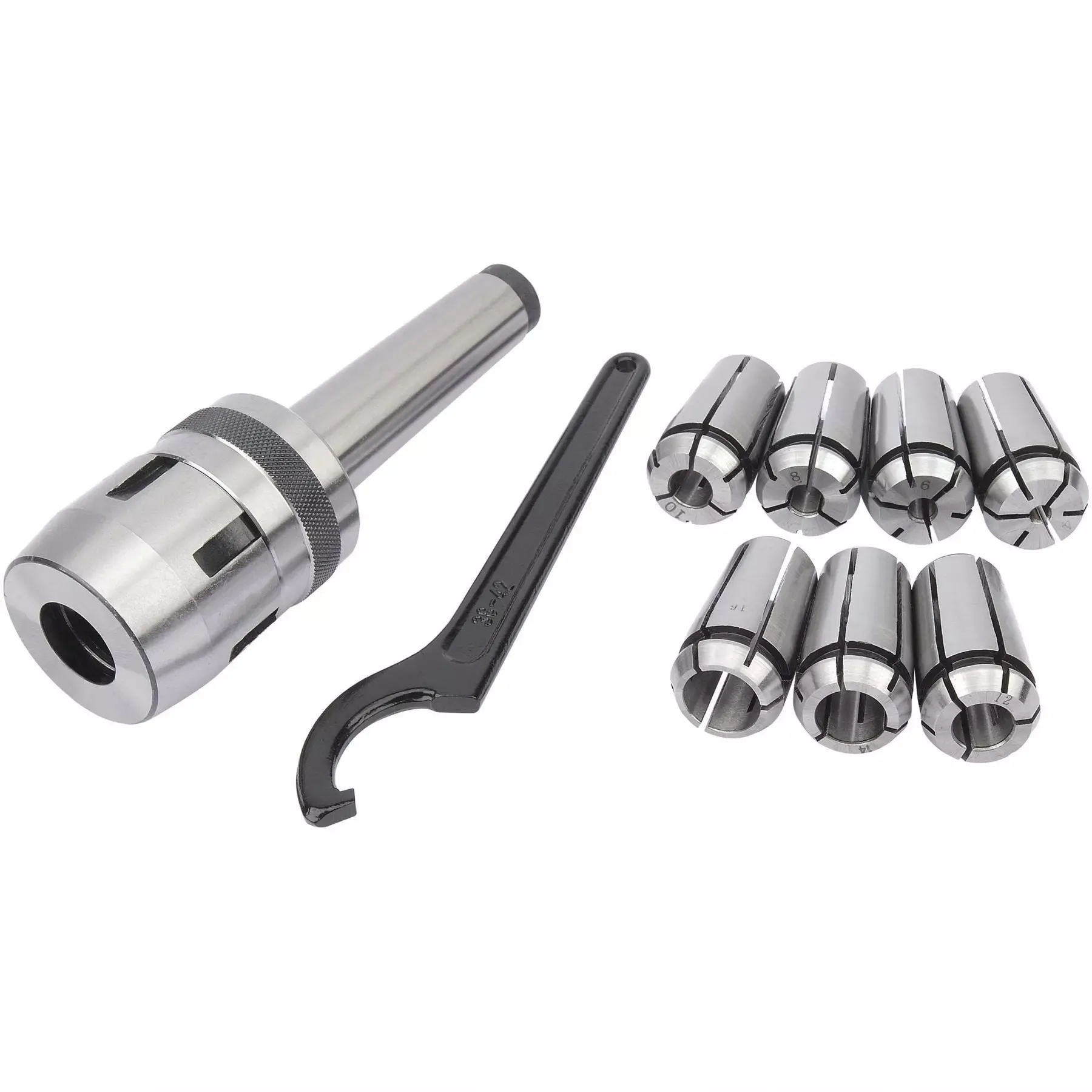 Draper Mill Chuck Set MT3 - M12 Diameter 4 - 16mm 04662