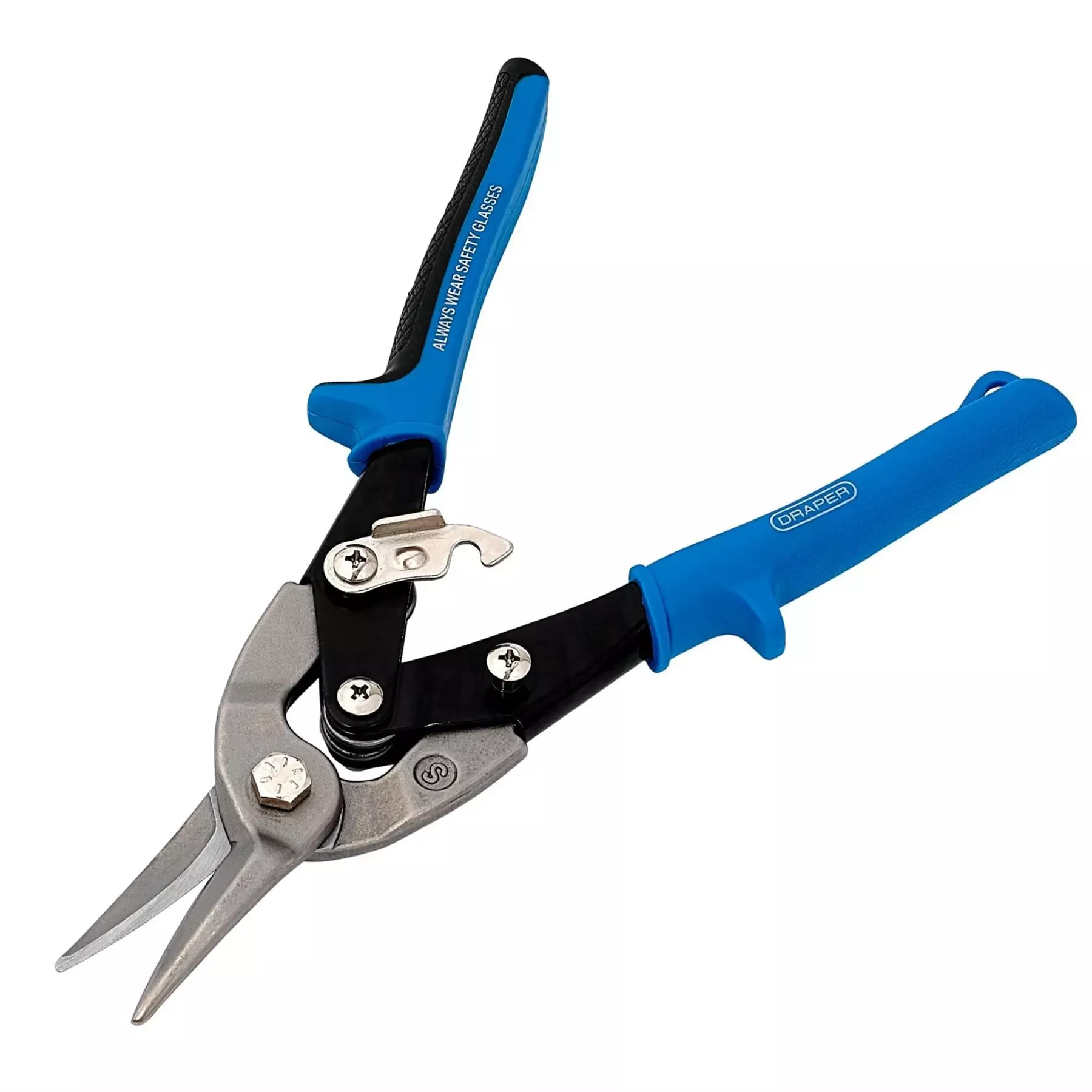 Draper Soft Grip Compound Action Tin Snips/Aviation Shears 250mm 05524