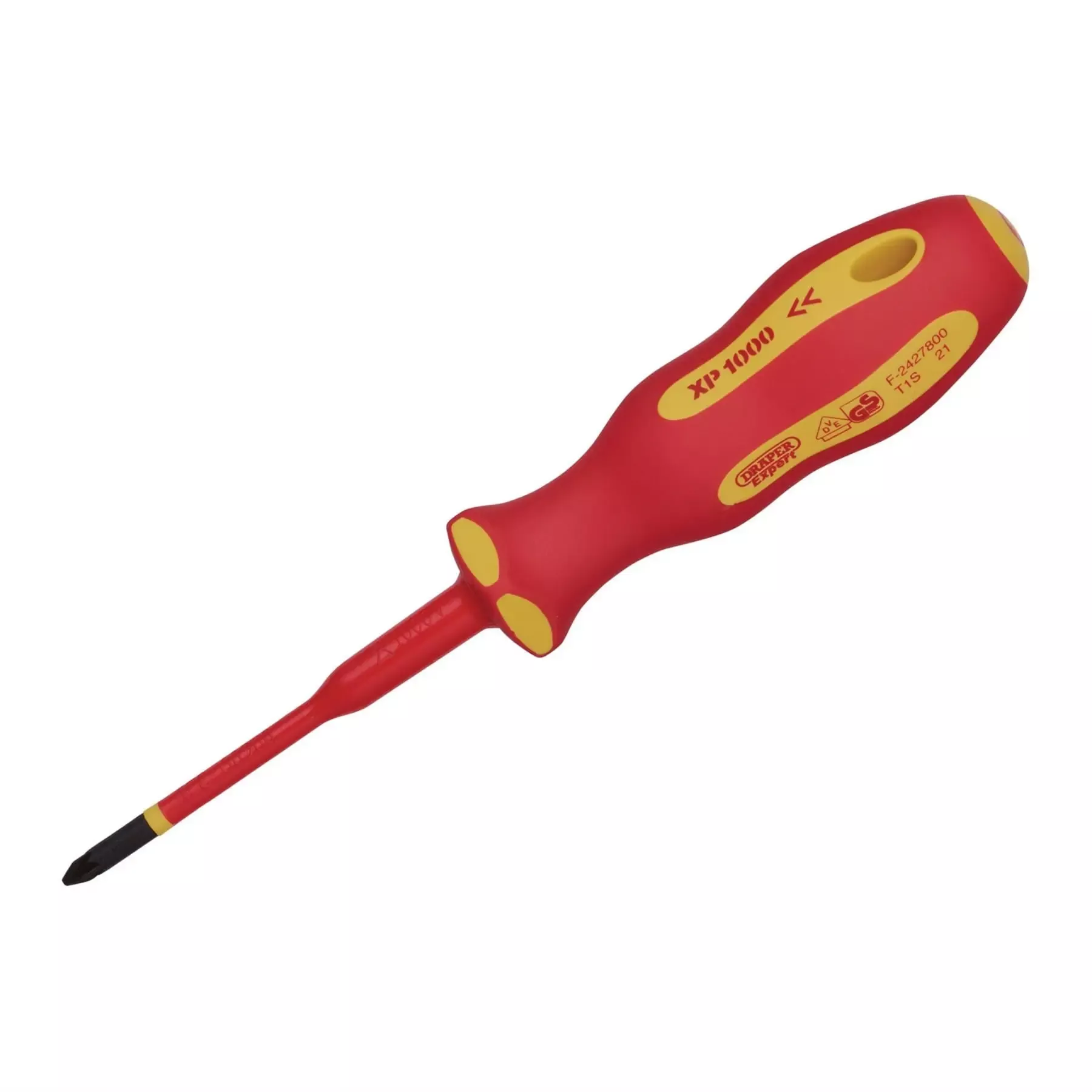 Draper XP1000 VDE Slimline PZ Type Screwdriver No.1 x 80mm 02165