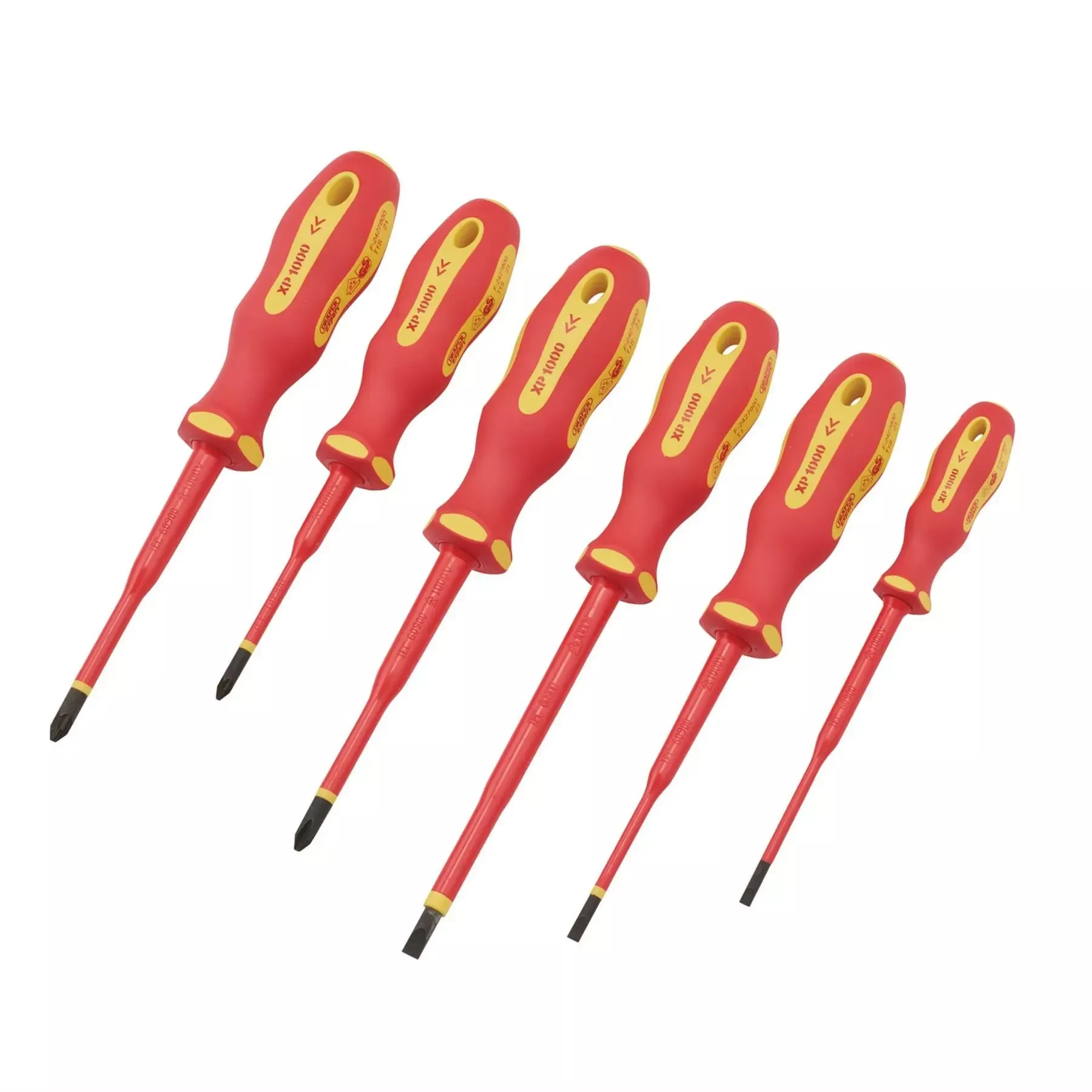 Draper XP1000 VDE Slimline Screwdriver Set (6 Piece) 02167