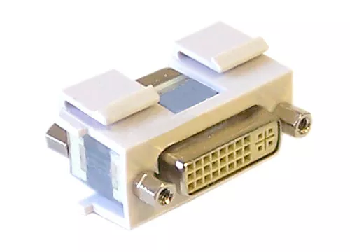 Dvi Female/Femaledouble-Keystone Wall Plate Insert