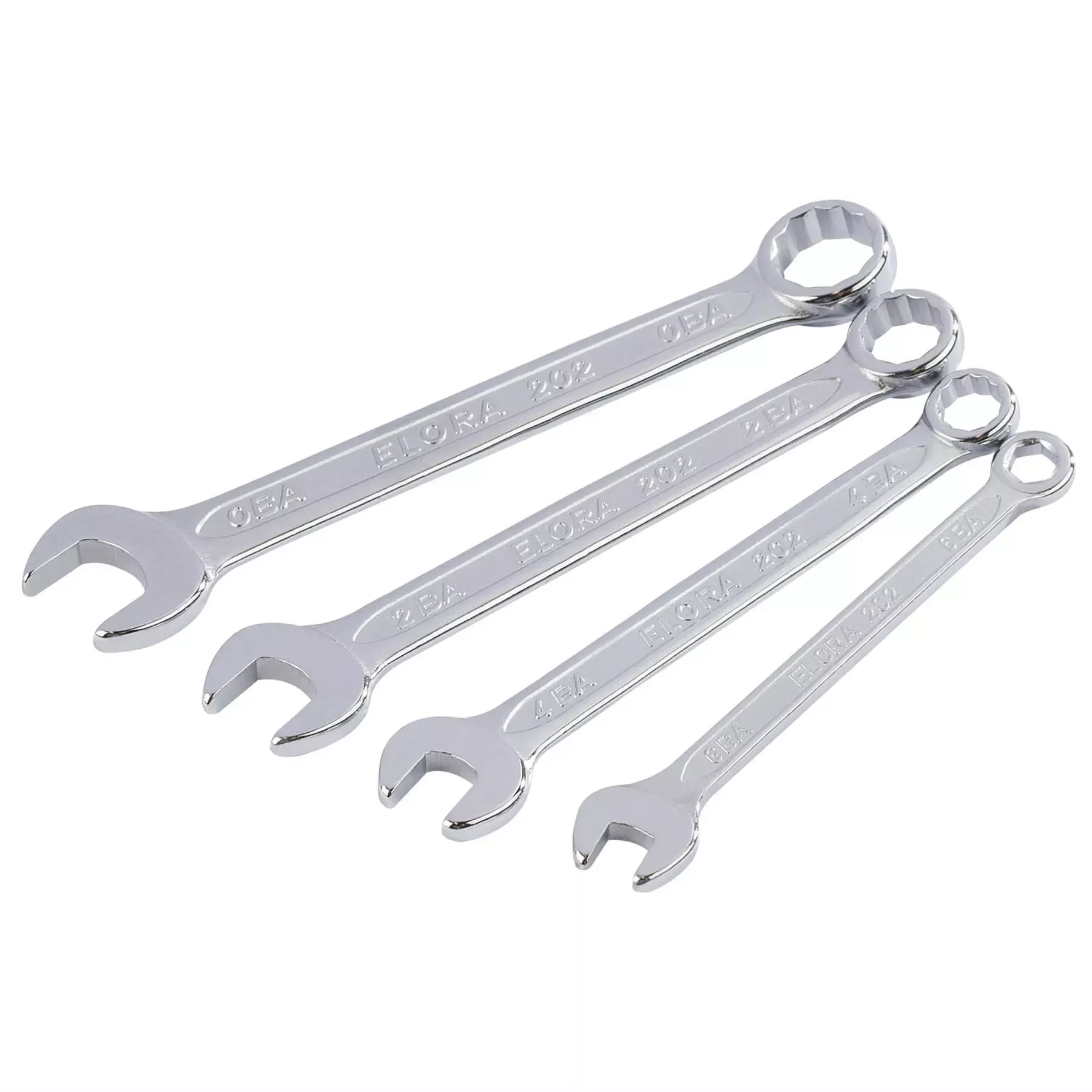 Elora Midget BA Combination Spanner Set (4 Piece) 04197