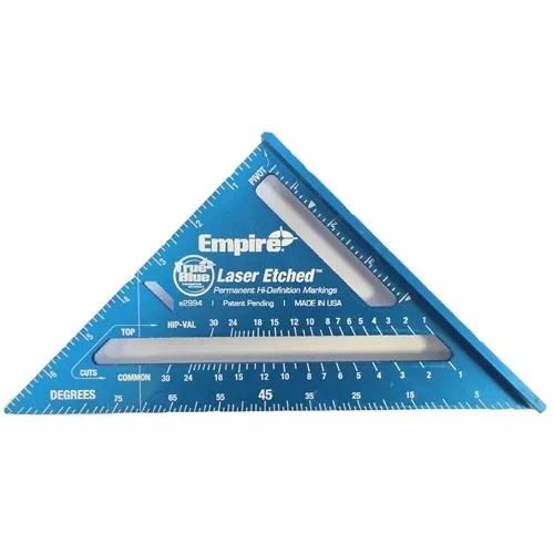 Empire True Blue Aluminum 7" Rafter Square e2994