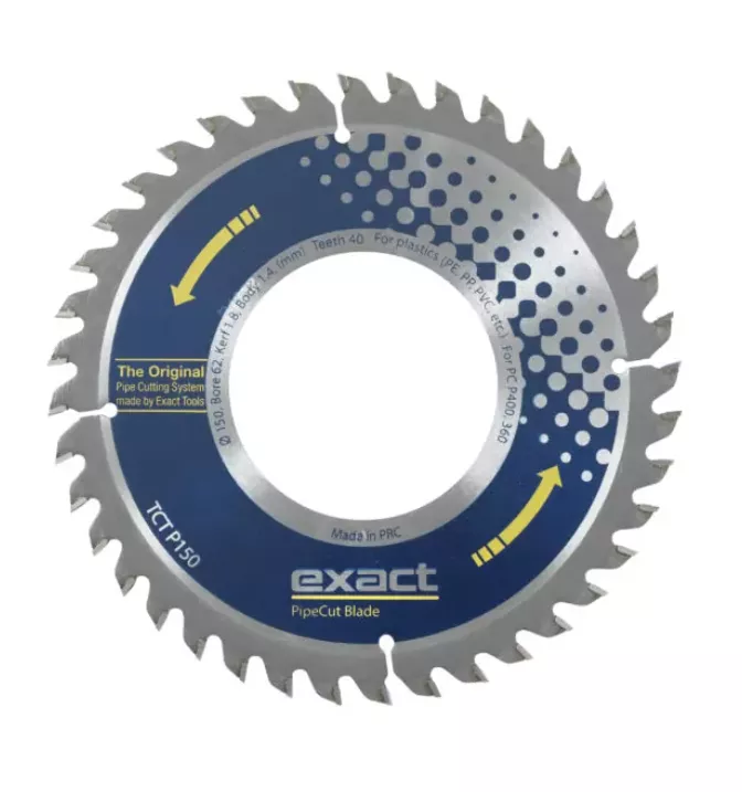 Exact TCT P150 Pipe Cutting 6" Saw Blade Plastic Only (Fits P400) 7010489