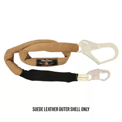 FallTech WeldTech 6' Lanyard Slag Shield Suede Leather 5075C