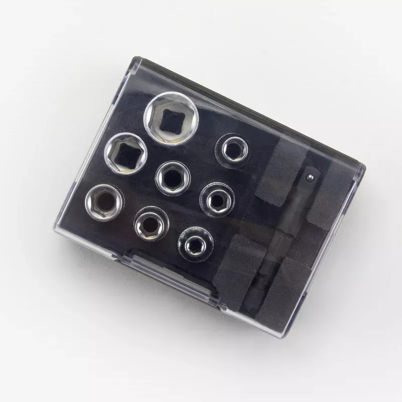 Felo 1/4" Nut Box with 8 Metric Sockets & Adapter
