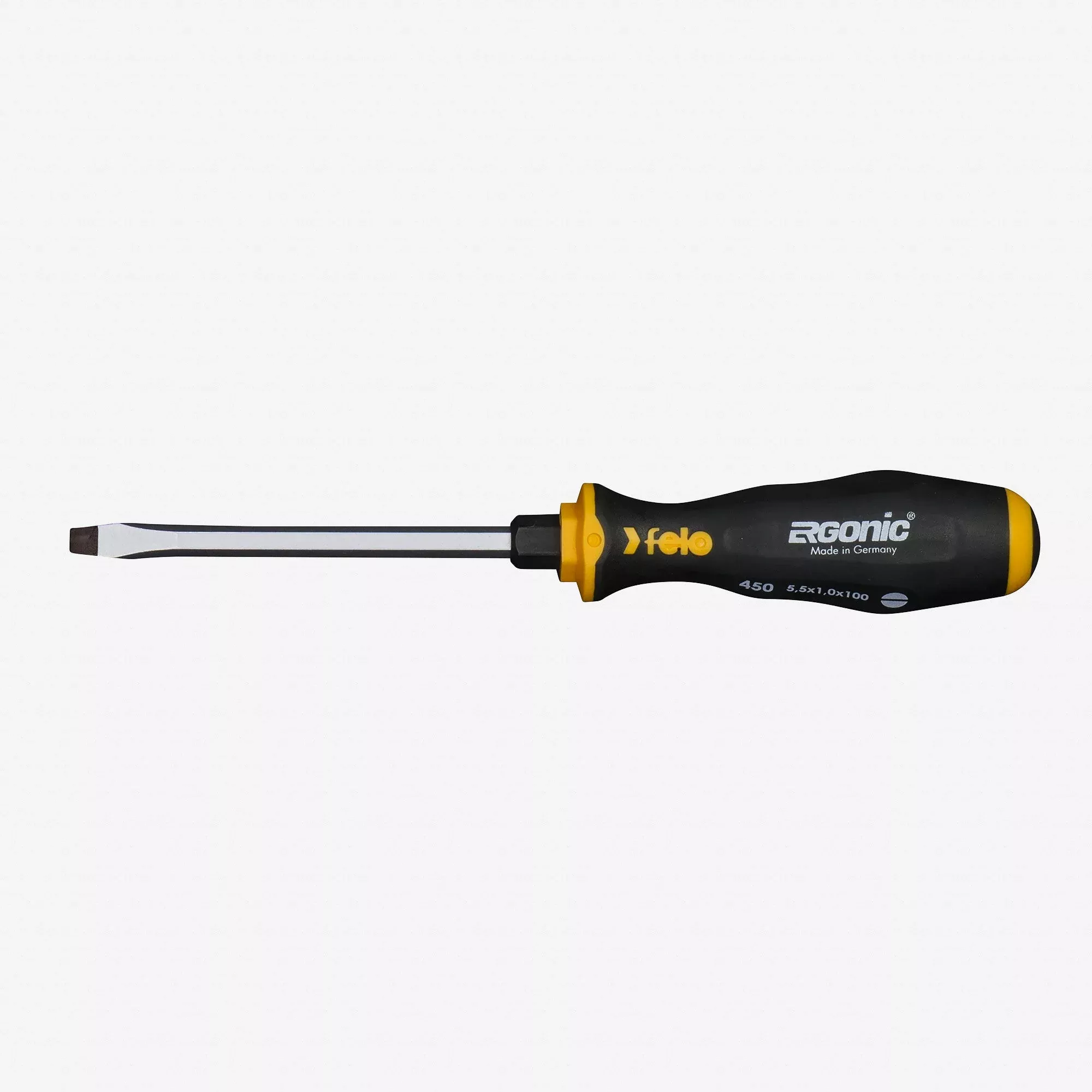 Felo Ergonic with Striking Cap Slotted Screwdriver, 5.5 x 100mm