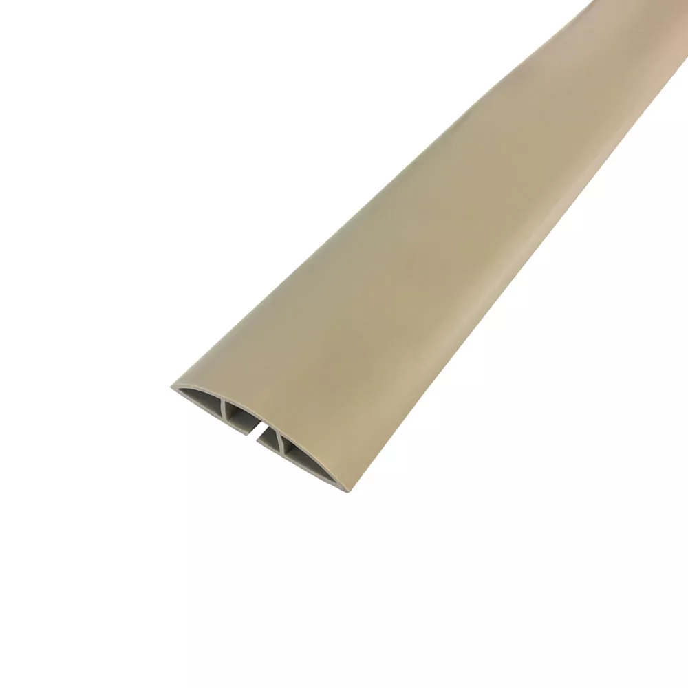 Floor Track Cord Cover with Adhesive Tape - Tan