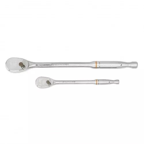 Gearwrench 2 Piece 1/4" & 3/8" Drive 90-Tooth Long Handle Teardrop Ratchet Set 81268T