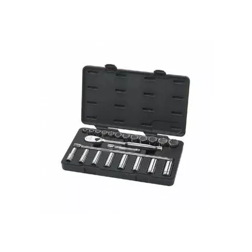 Gearwrench 23 Piece 1/2" SAE Standard & Deep Socket Set 80707