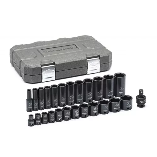 Gearwrench 25 Piece 3/8" SAE Standard & Deep Impact Socket Set 84919N
