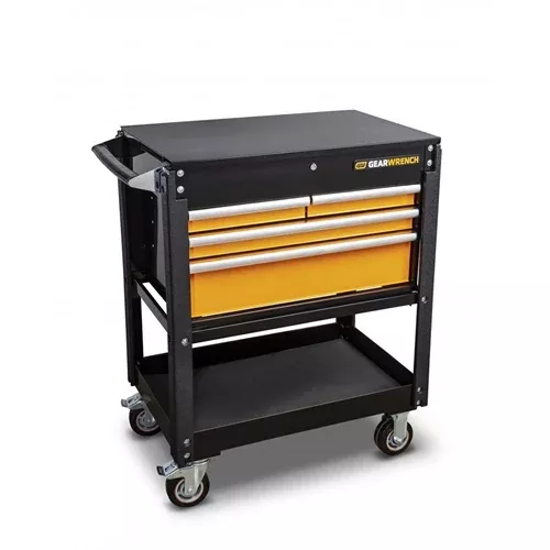 Gearwrench 33" 4 Drawer Black & Orange Utility Cart 83168
