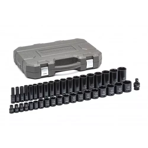 Gearwrench 39 Piece 1/2" SAE Standard & Deep Impact Socket Set 84947N