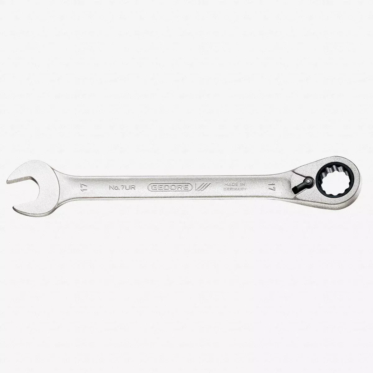 Gedore 7 UR 15 Combination ratchet spanner, reversible, 15 mm