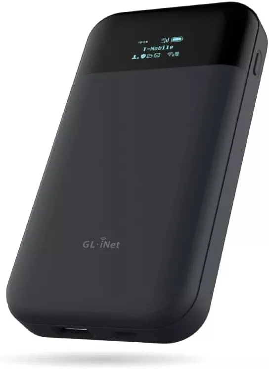 GL.iNet GL-E750V2 (MUDI) 4G LTE Portable Wi-Fi Hotspot for Travel | Mobile Hotspot Device, OpenWrt, OpenVPN, WireGuard, 7000mAh, Global Version