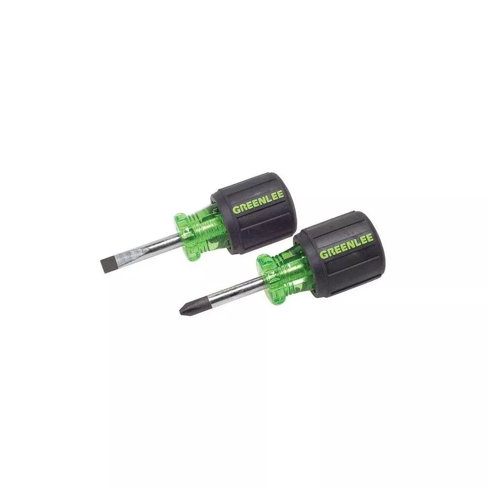 Greenlee 0153-04C Stubby Screwdriver Set - 2 pieces - 1.5 in