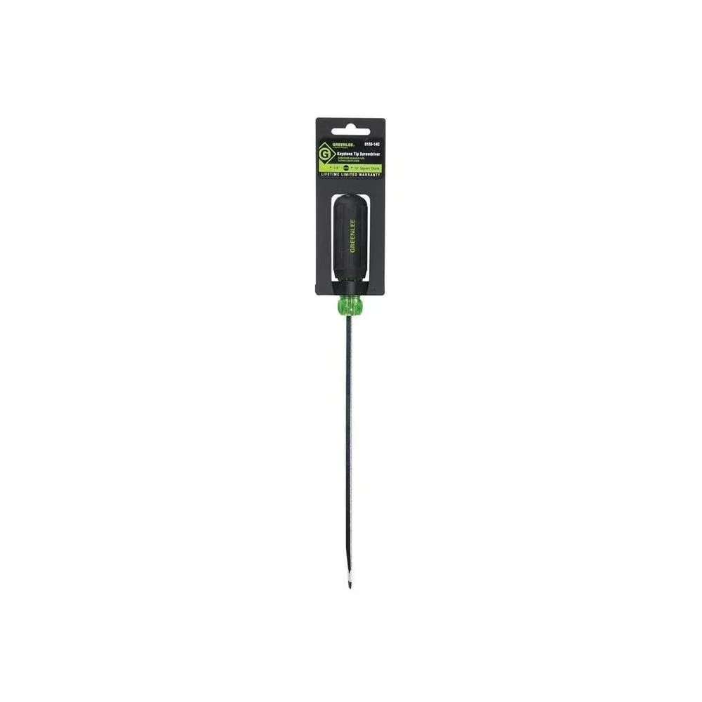 Greenlee 0153-14C Screwdriver, Heavy Duty, Keystone Tip 1/4" x 10"