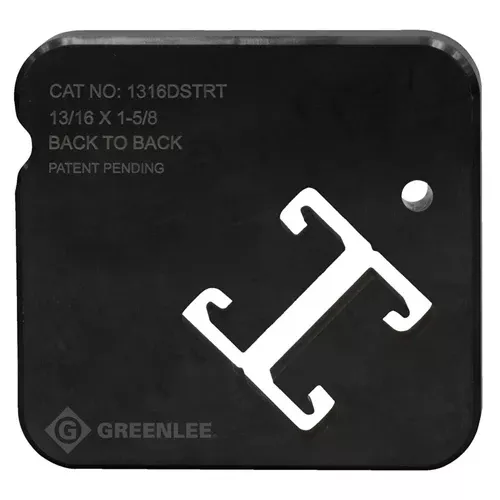 Greenlee 13/16 x 1-5/8" Back to Back Strut Dies 1316DSTRT