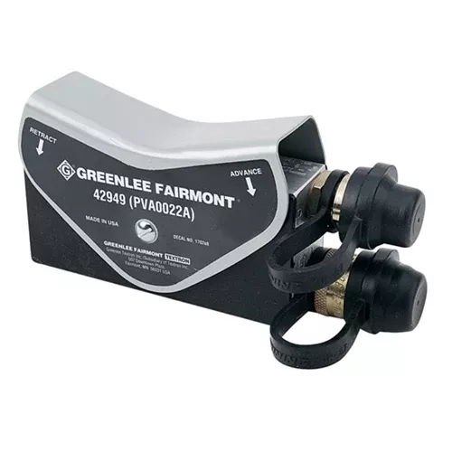 Greenlee 4 Way 3 Position Control Valve for Double-Acting Tool w/ Disconnects PVA0022