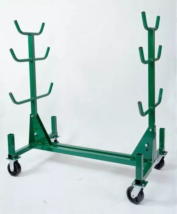 Greenlee 668 Mobile Conduit and Pipe Rack with 603 casters